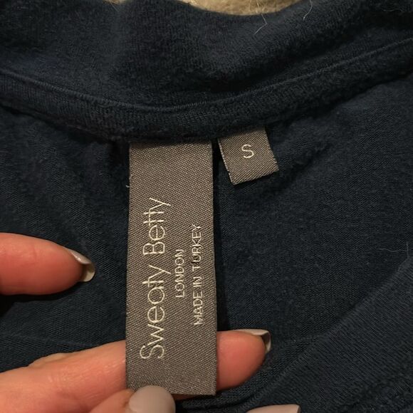 Sweaty Betty women’s dark teal modal stretch flowy tshirt - Picture 3 of 6